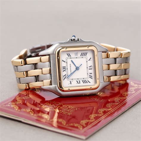 cartier panthere watch gold second hand|cartier panthere watches for sale.